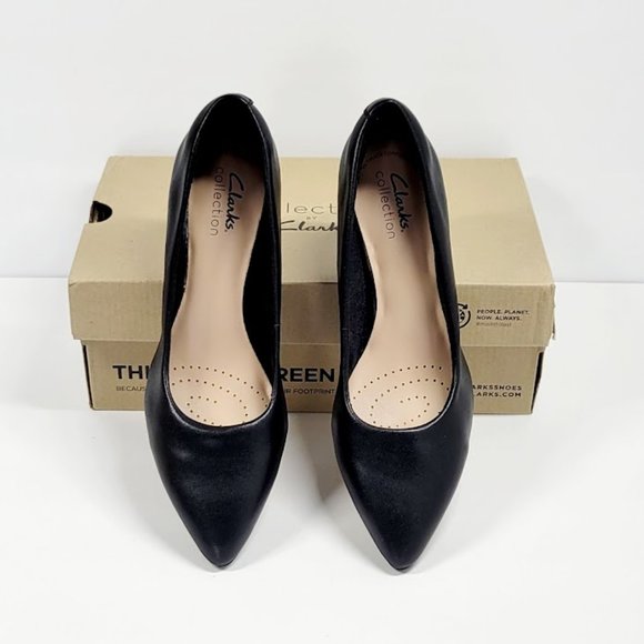 NEW- CLARKS linvale jerica pump shoes Sz 6 - Picture 2 of 9